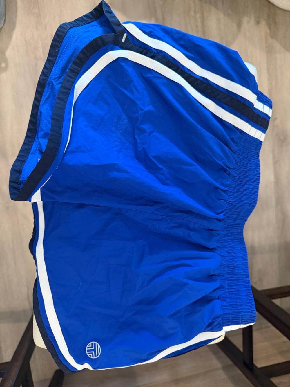 Tory Burch Royal Blue Athletic Shorts with White & Navy Trim